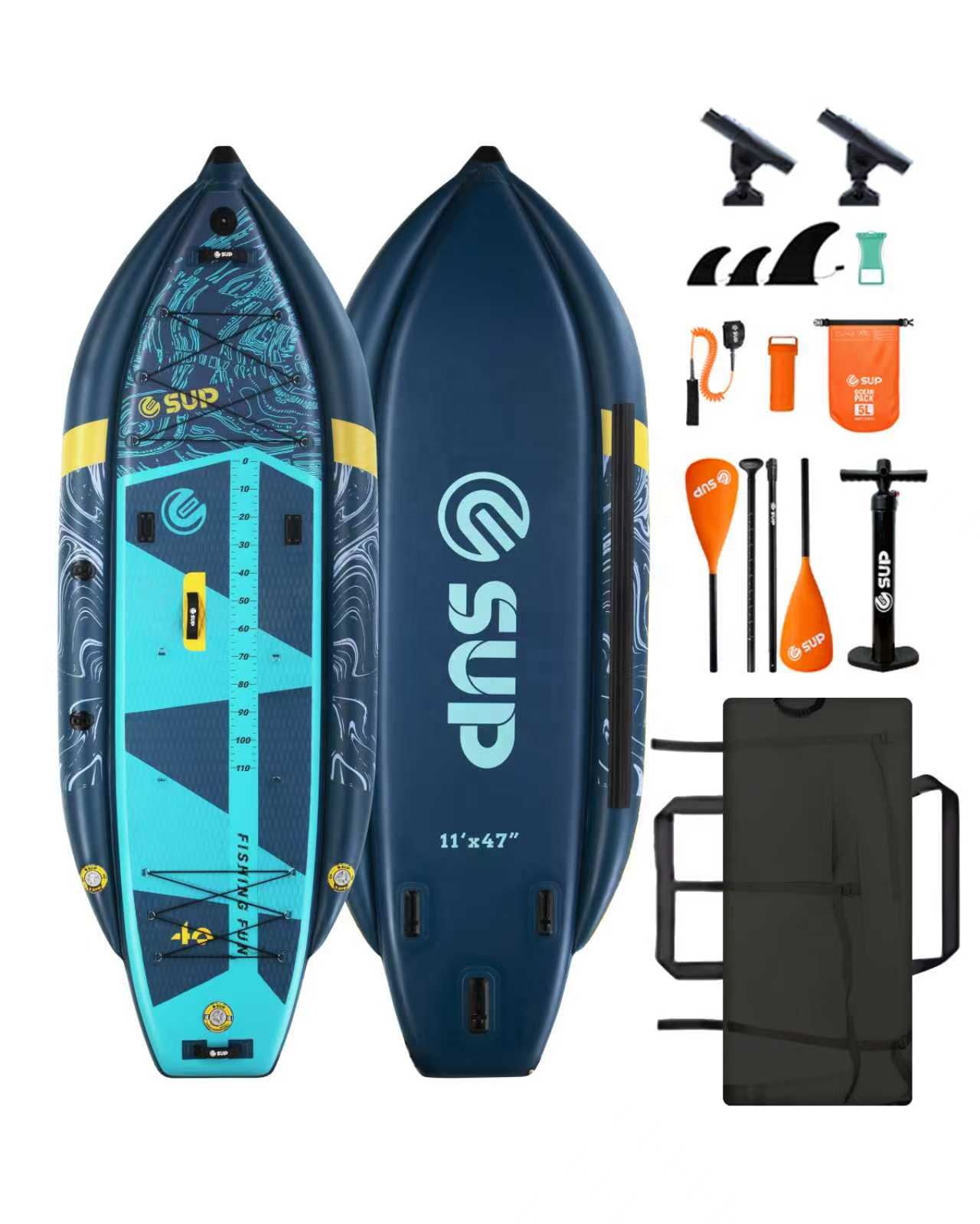 Inflatable Fishing Kayak with  - Fishing Kayak Rod Holder recension och pris