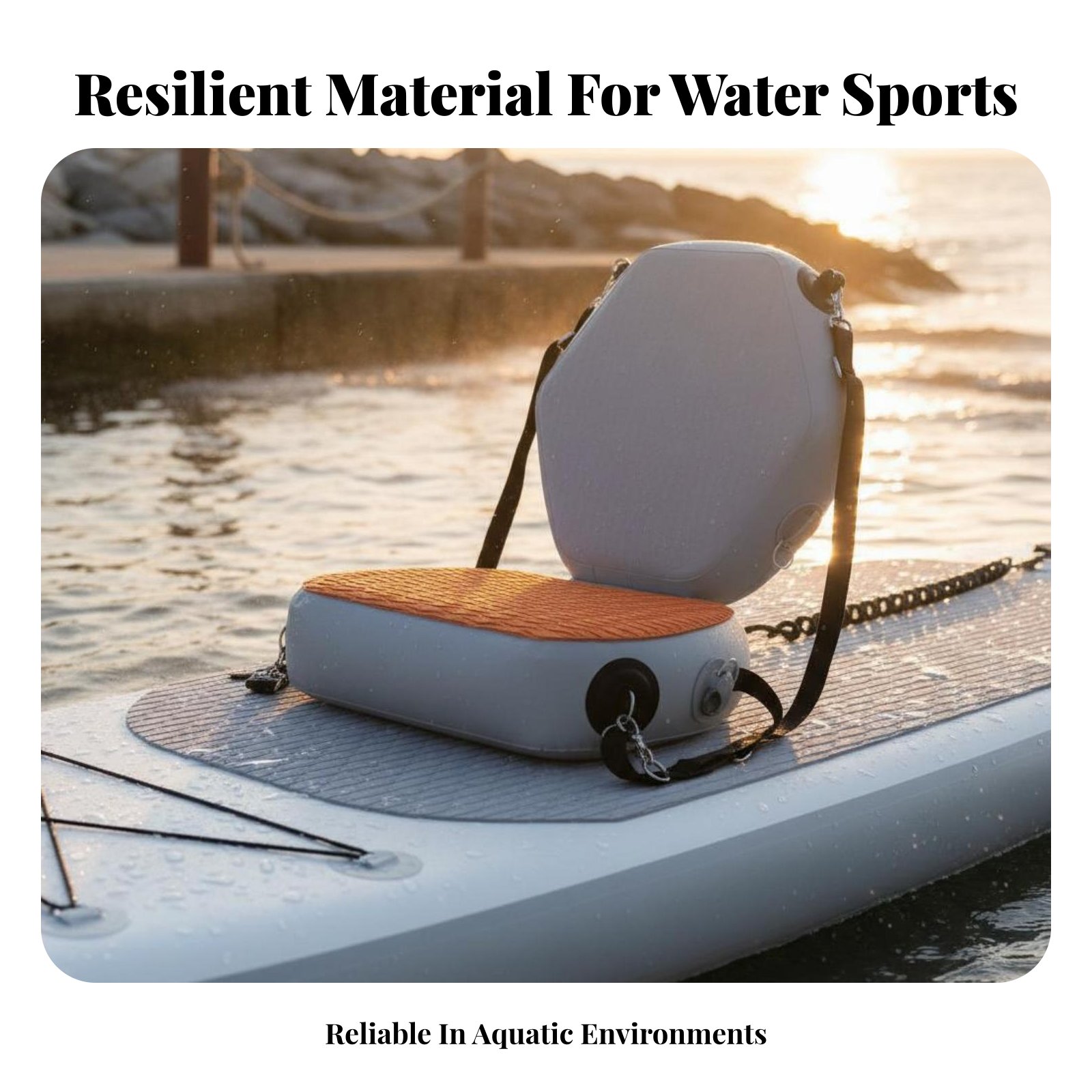 Inflatable Kayak Seat Wear-Res - Fishing Kayak Paddle recension och pris
